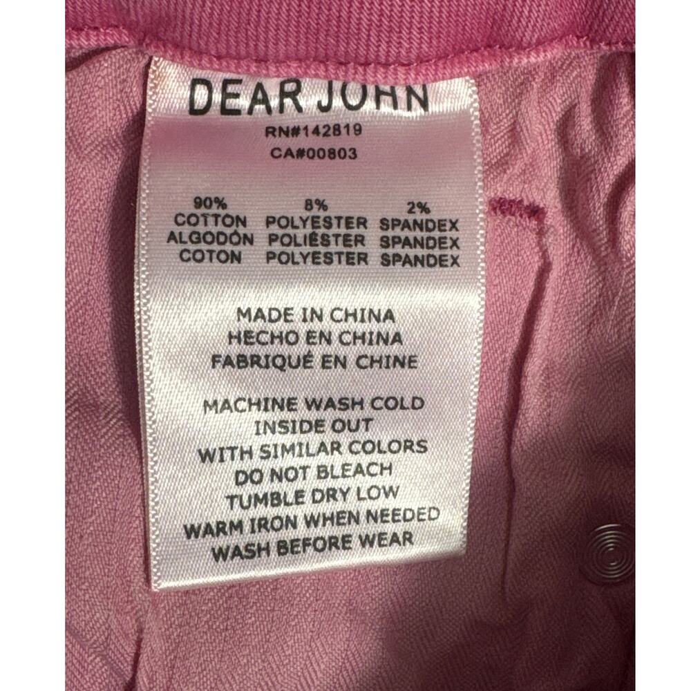 Women's High-Rise Pink Flare Jeans - Picture 6 of 12